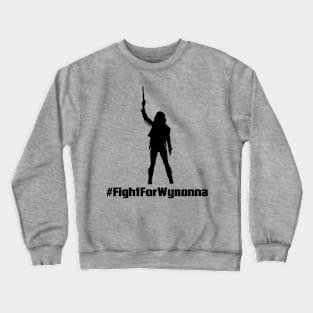 Fight For Wynonna Earp Silhouette - Black Crewneck Sweatshirt